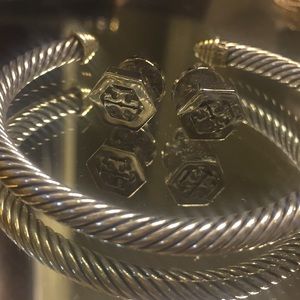 Authentic Tory Burch Logo Earrings